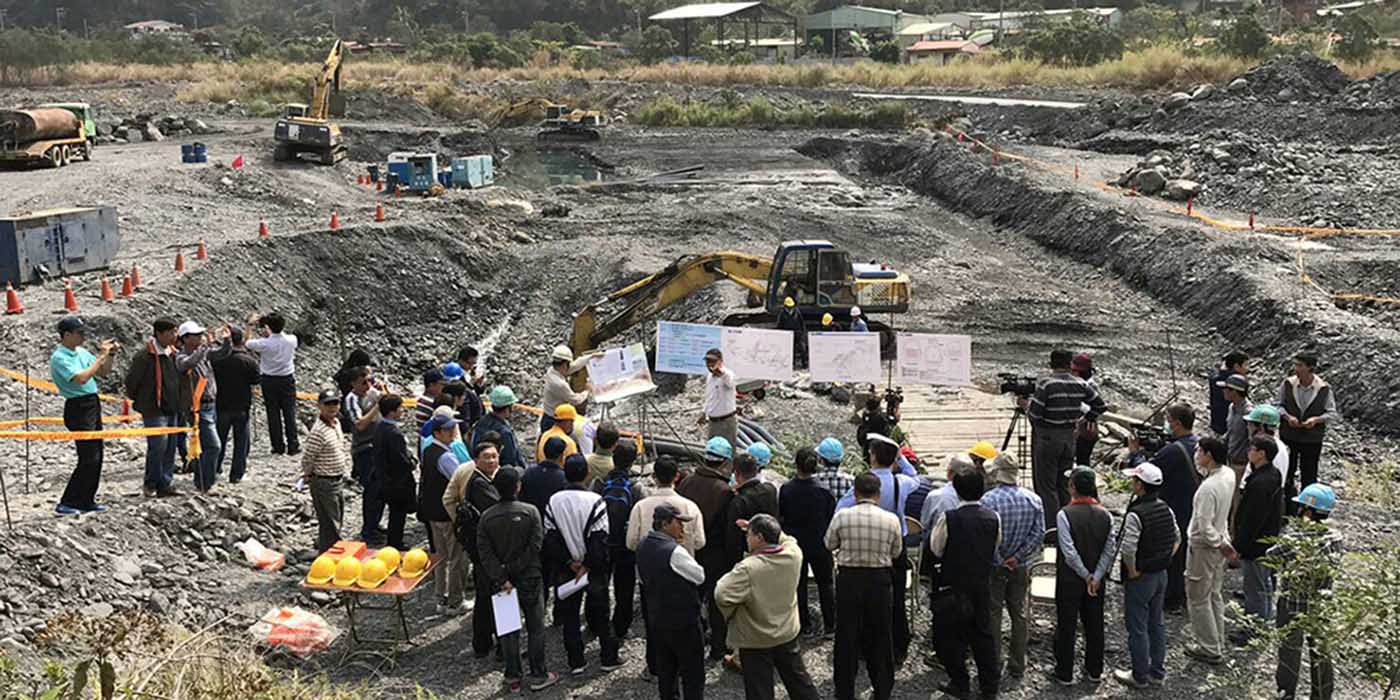 川流不息　屏東縣來義鄉二峰圳工程大規模維修