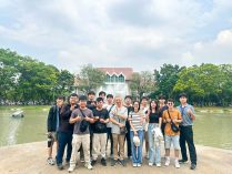 物機電工程系12位師生近日赴泰國農業大學（Kasetsart University）參與SciKU國際營隊